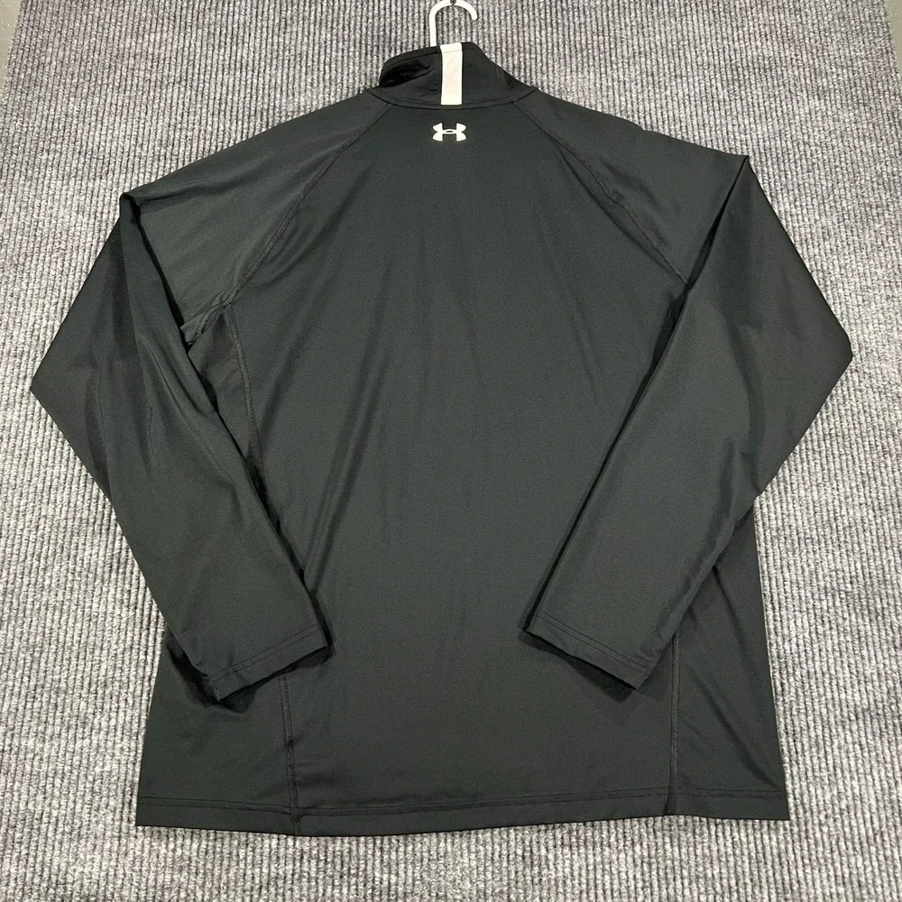 Under Armour Pullover Shirt Mens Large‎ Black Long Sleeve 1/4 Zip All Seasons